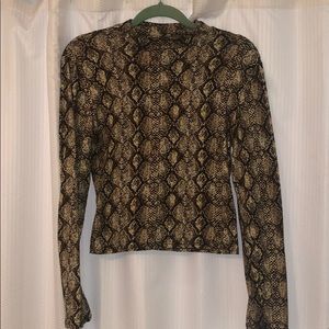 snake skin top